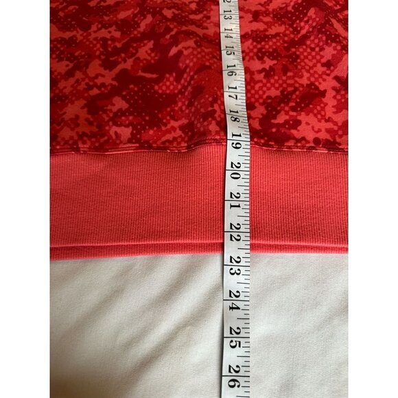 Under Armour Womens Rival Fleece Sweatshirt Top Orange Camo Sz Large New $60 - Picture 10 of 10